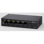 Synology PS500 network switch Unmanaged L2 Gigabit Ethernet (10/100/1000) Power over Ethernet (PoE) Desktop Black