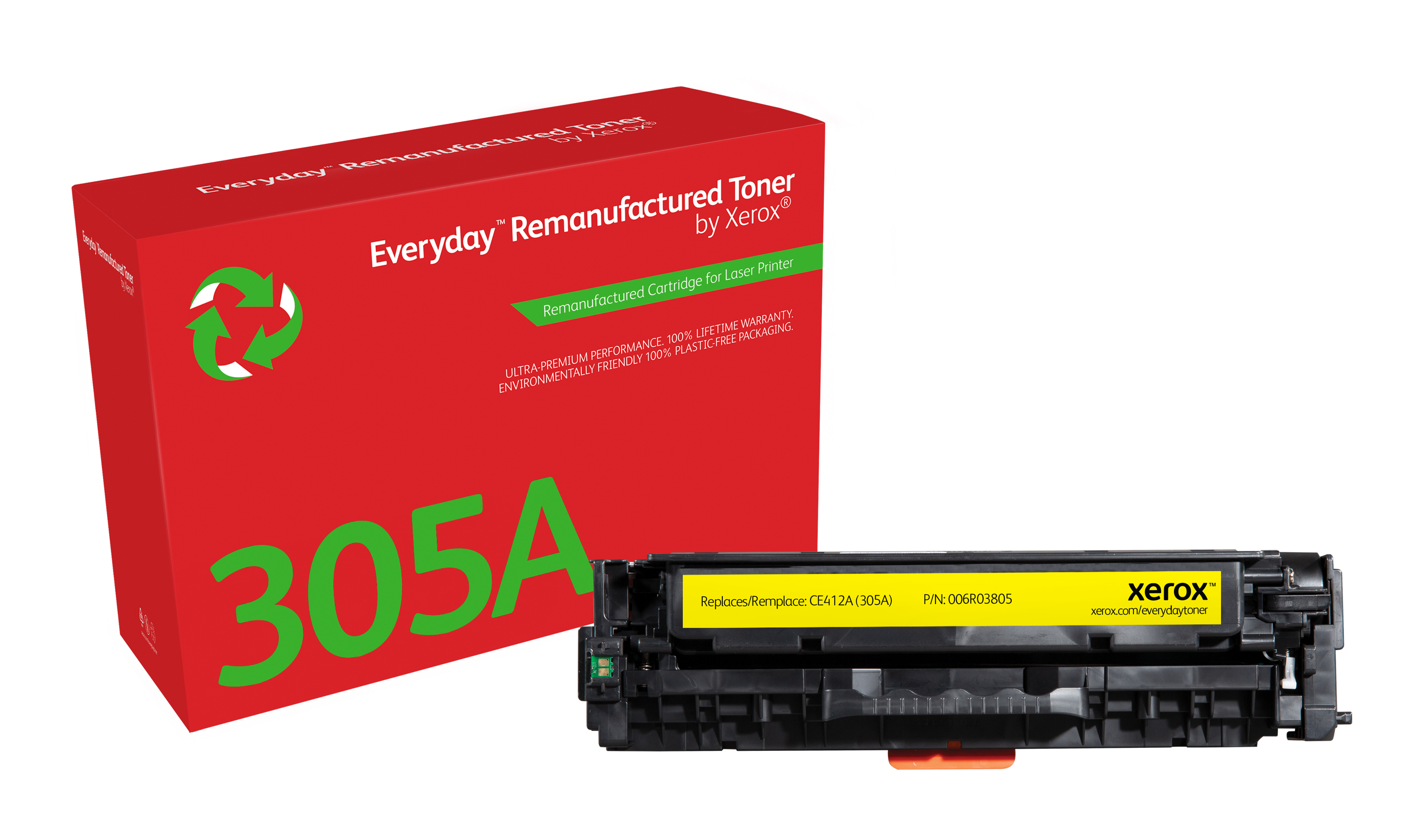 Image of Xerox 006R03805 Toner cartridge yellow, 2.6K pages (replaces HP...