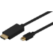 Microconnect MDPHDMI3B video cable adapter 3 m Mini DisplayPort HDMI Type A (Standard) Black