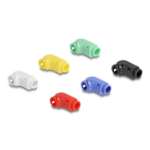DeLOCK Cable Clips for Angling 12 pieces assorted colours