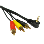 Cables Direct 2-3.5TRA-3RCA-2 audio cable 2 m 3.5mm 3 x RCA Black