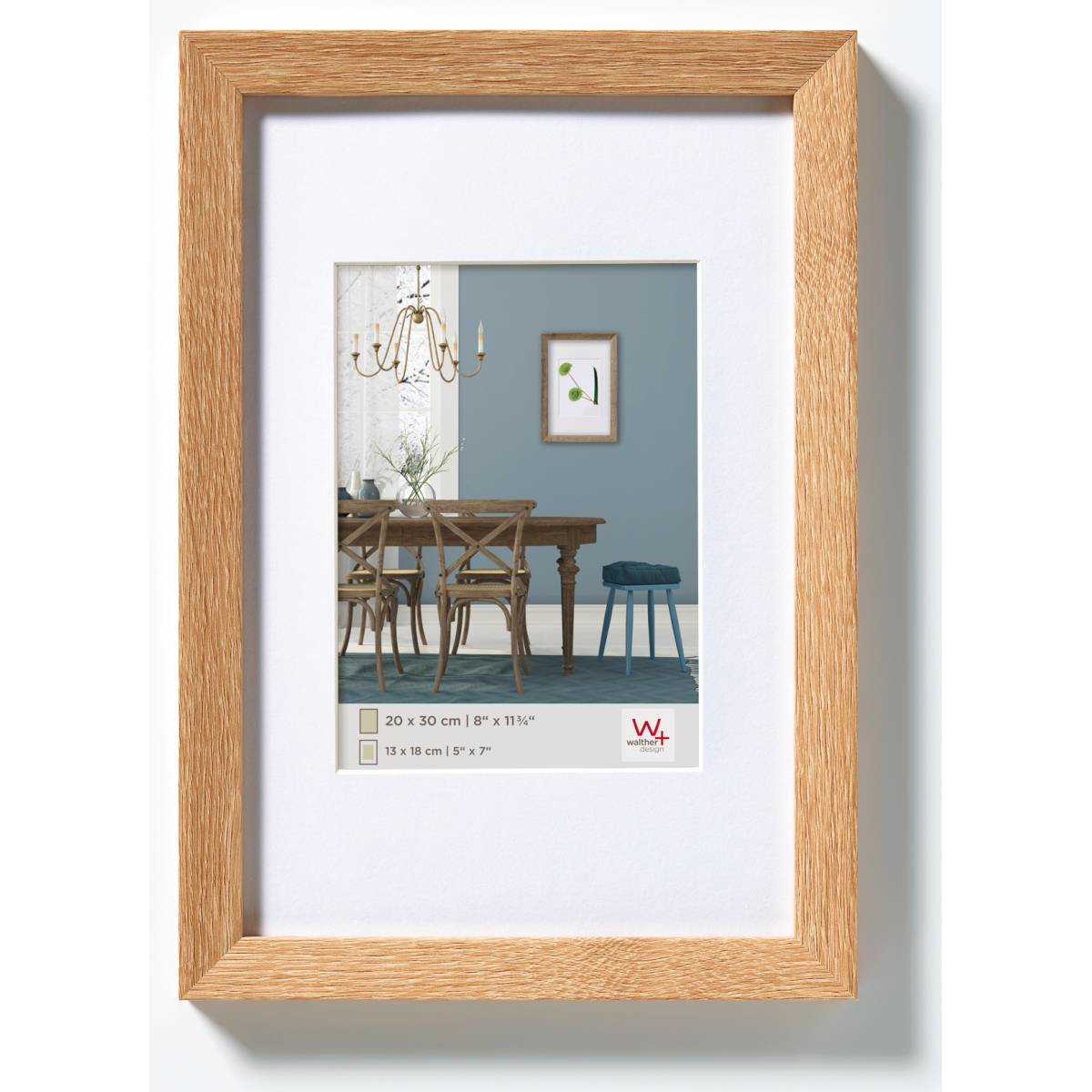 Image of Walther EF045E - MDF - Oak - Single picture frame - Wall - 20 x 30...