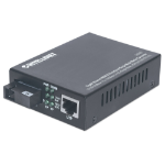 Intellinet Gigabit Ethernet WDM Bi-Directional Single Mode Media Converter, 10/100/1000Base-Tx to 1000Base-Lx (SC) Single-Mode, 20km, WDM (Rx1550/Tx1310)