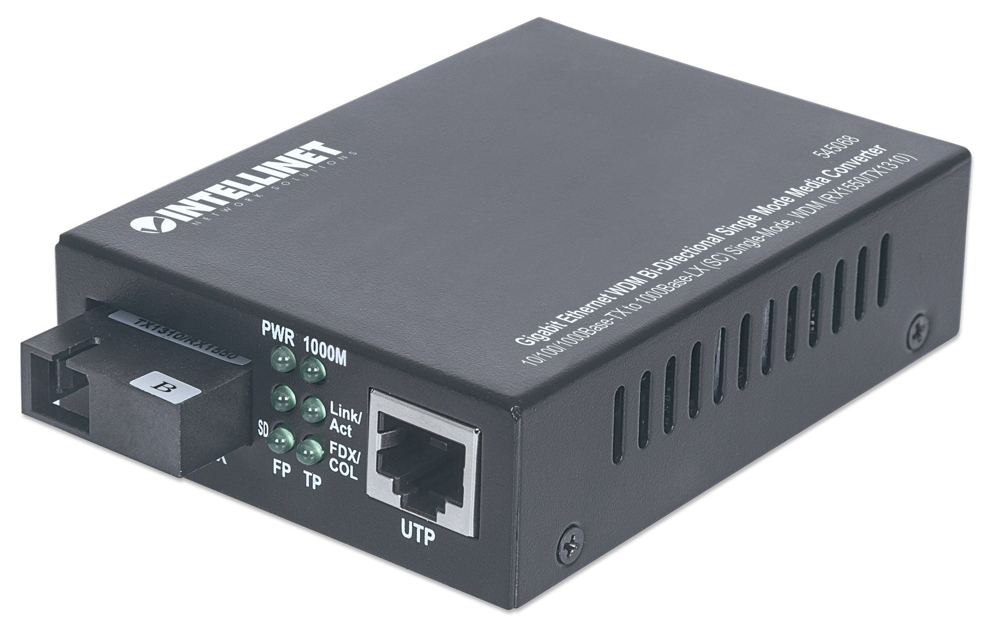 Image of Intellinet Gigabit Ethernet WDM Bi-Directional Single Mode Media...