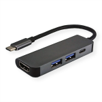 VALUE 12.99.1042 laptop dock/port replicator USB 3.2 Gen 1 (3.1 Gen 1) Type-C Black