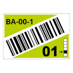 Brother LTZ17075FCB self-adhesive label Rectangle Green