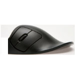 Hippus A Hippus product; the HandShoe LightClick is a black ergonomic mouse supporting hand position which can help prevent the onset or reduce the pains caused by upper-limb disorders such as RSI and Carpel tunnel syndrome. Available in both left and rig