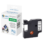 G&G 21681 labelprinter-tape Zwart op zilver 622290