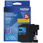 Brother LC105C ink cartridge 1 pc(s) Original High (XL) Yield Cyan