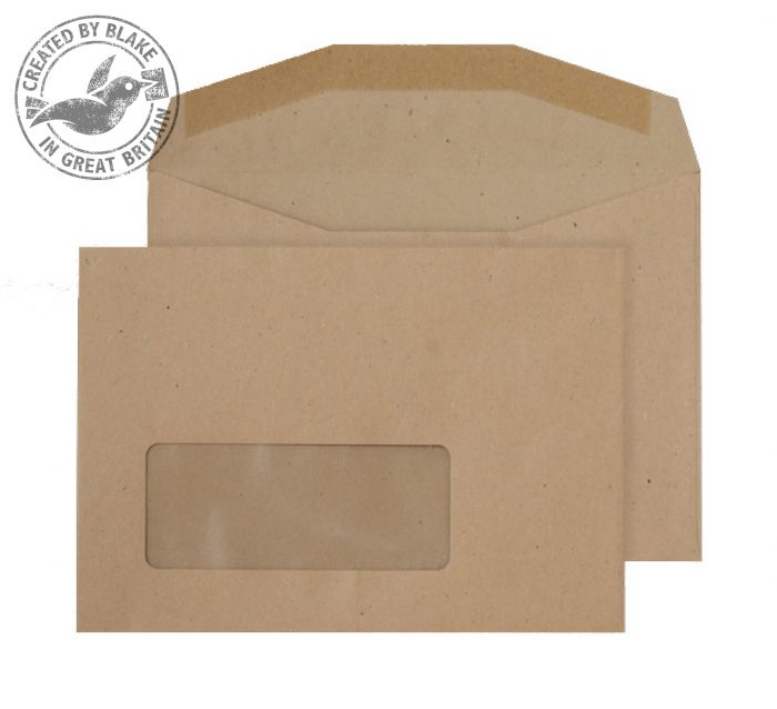 Photos - Envelope / Postcard Blake Manilla Window Gummed Mailing Wallet C6 114x162mm 80gsm (Pack 10 NV3 