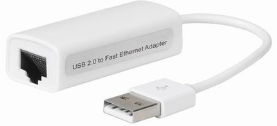 Microconnect USB2.0 to Ethernet mediakonverterare för nätverk Vit