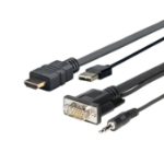 Vivolink PROHDMIMVGA5 video cable adapter 5 m HDMI+VGA+USB+3.5mm HDMI+VGA (D-Sub) +USB+3.5mm Black
