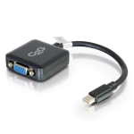 C2G 20cm Mini DisplayPort to VGA Adapter - Thunderbolt to VGA Converter M/F - Black