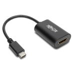Tripp Lite U444-06N-HD4K6B USB-C to HDMI Adapter (M/F) - 4K 60 Hz, HDCP 2.2, Black