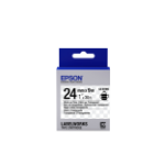 Epson C53S656007/LK-6TBN DirectLabel-etikettes black on Transparent 24mm x 9m for Epson LabelWorks 4-24mm/36mm/6-24mm