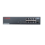 Longshine LCS-GSP8408 netwerk-switch Managed L2 Gigabit Ethernet (10/100/1000) Power over Ethernet (PoE) Zwart