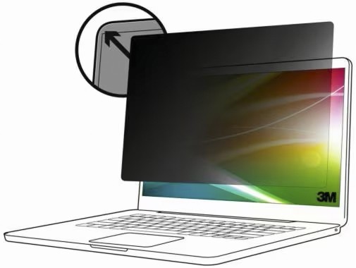 3M Bright Screen Privacy Filter - Notebook privacy filter - bright screen - removable - flip/adhesive - 14.4" - for Microsoft Surface Laptop 2