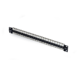 StarTech.com 48 Port 1U Blank Keystone Patch Panel, Rackmount Cat6 Patch Panel for RJ45 STP Ethernet Network Jacks