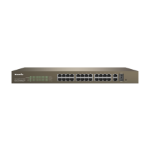 Tenda TEF1226P-24-440W network switch Managed L2 Fast Ethernet (10/100) Power over Ethernet (PoE) Grey