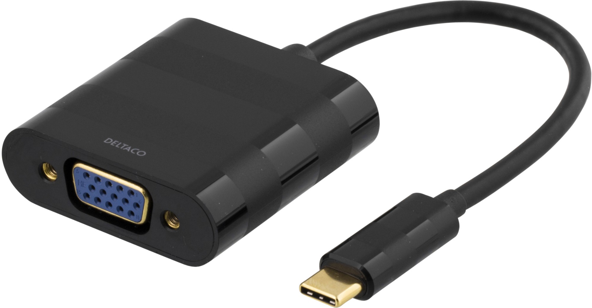 USBC-VGA DELTACO EU Product - USBC-VGA - 0.1 m - USB Type-C - VGA (D-Sub) - Male - Female - Straight