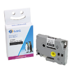 G&G 15557 labelprinter-tape Wit op zwart TZ/TZe