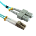 Cables Direct 1M LC-SC 50/125 MMD OM3 CABLE - AQUA