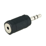 Microconnect AUDALX tussenstuk voor kabels 3.5mm 2.5mm Zwart