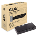 CLUB3D HDMI™ 2.0 UHD 4K60Hz SwitchBox 4 poorten en inbegrepen IR-afstandsbediening