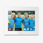 Aluratek AWDMPF8BB digital photo frame White 8" Touchscreen