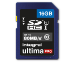 Integral 16GB SD CARD SDHC CL10 UHS 1 U1 80 MB/S