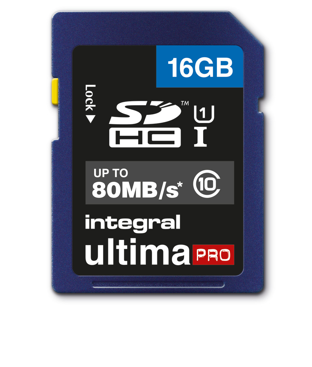 Integral 16GB SD CARD SDHC CL10 UHS 1 U1 80 MB/S