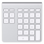 Belkin YourType numeric keypad PC/Server Bluetooth Aluminium, White