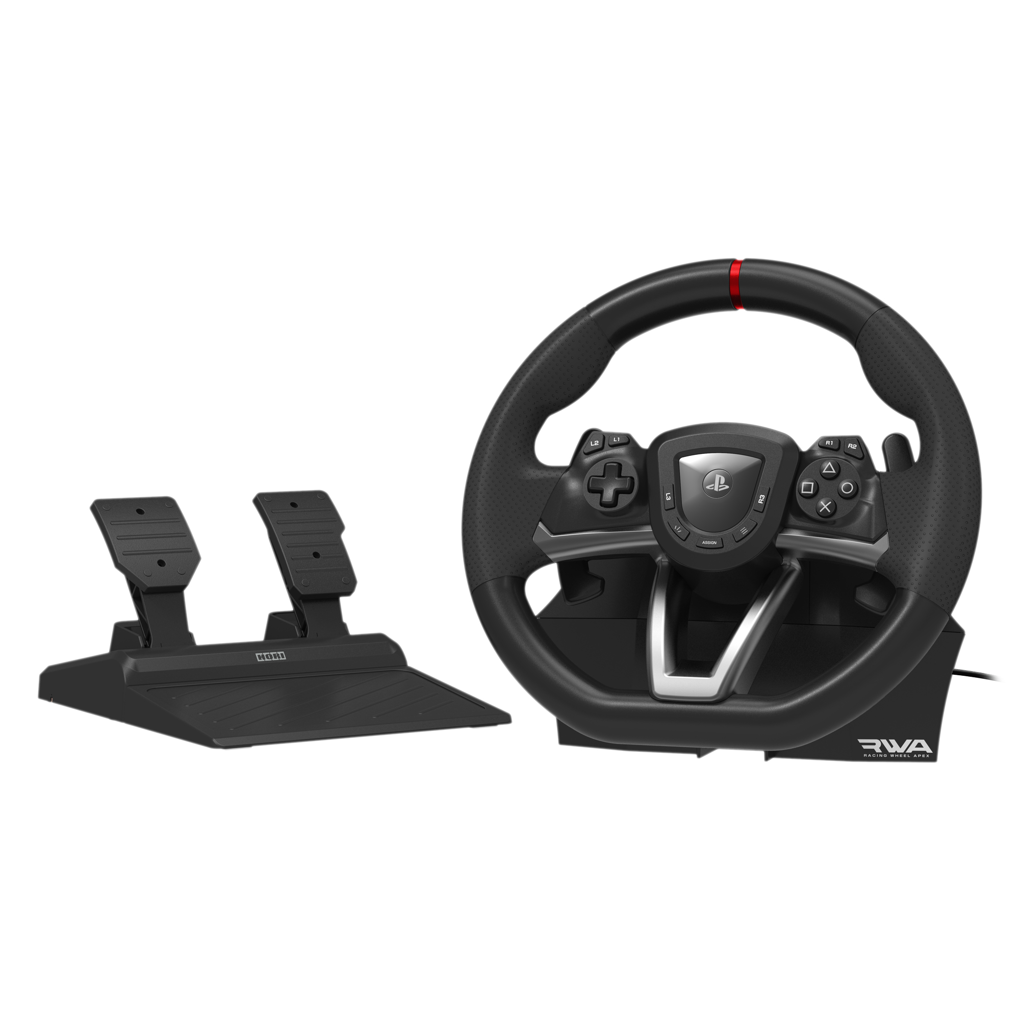 Image of Hori Racing Wheel APEX Black Steering wheel + Pedals PC,...