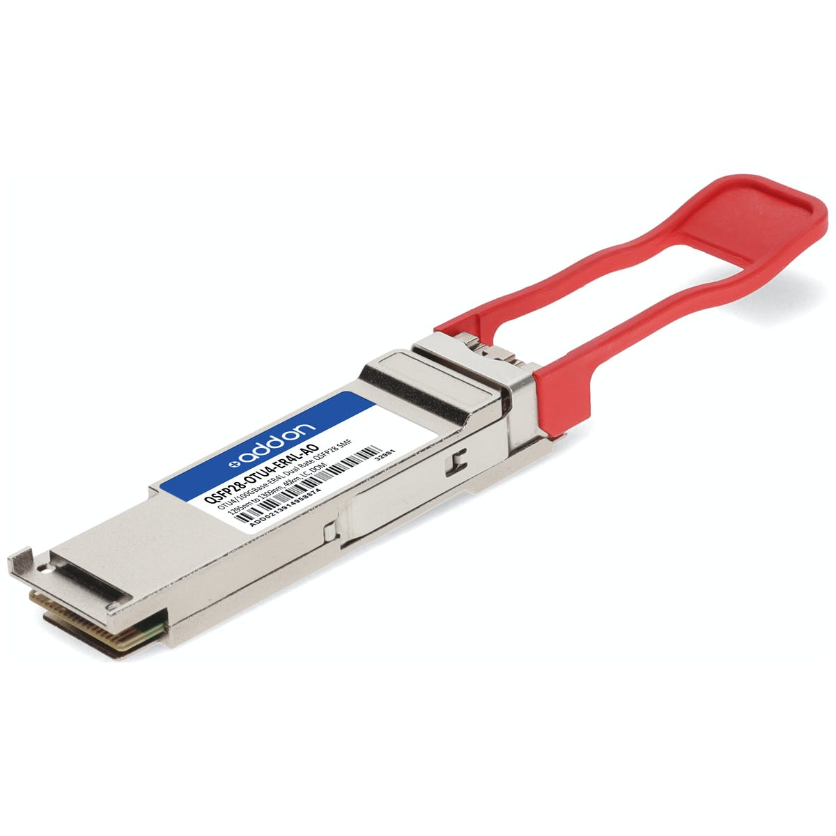 AddOn Networks QSFP28-OTU4-ER4L-AO Compatible 100G QSFP28 40 km TAA Compliant Transceiver AddOn Networks QSFP28-OTU4-ER4L-AO Compatible 100G QSFP28 40 km TAA Compliant Transceiver