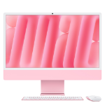 Apple iMac 24-inch with Retina 4.5K display: M4 chip with 10‑core CPU and 10‑core GPU, 16GB, 512GB SSD - Pink