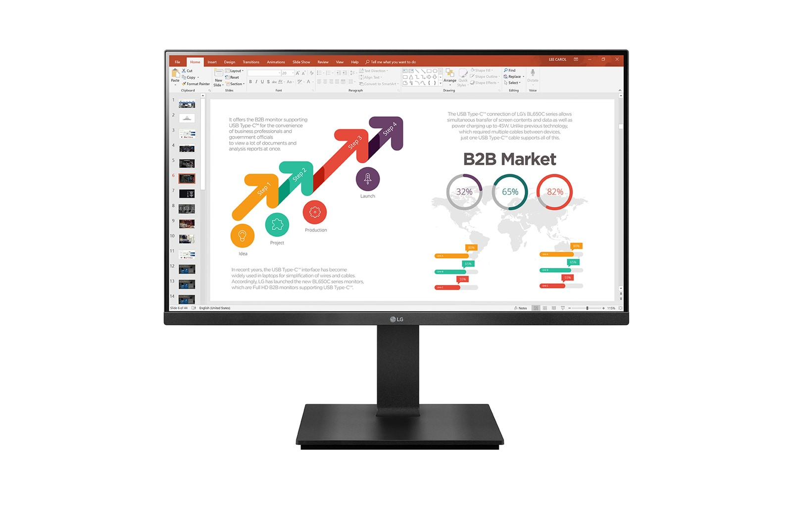 LG 24BP450S computer monitor 60.5 cm (23.8") 1920 x 1080 pixels...