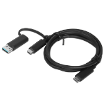 Lenovo 03X7470 USB cable 1 m USB A/USB C USB C Black