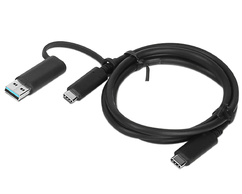Image of Lenovo 03X7470 USB cable 1 m USB A/USB C USB C Black