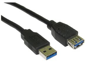 Microconnect USB3.0AAF1B USB cable 1 m USB 3.2 Gen 1 (3.1 Gen 1) USB A Black