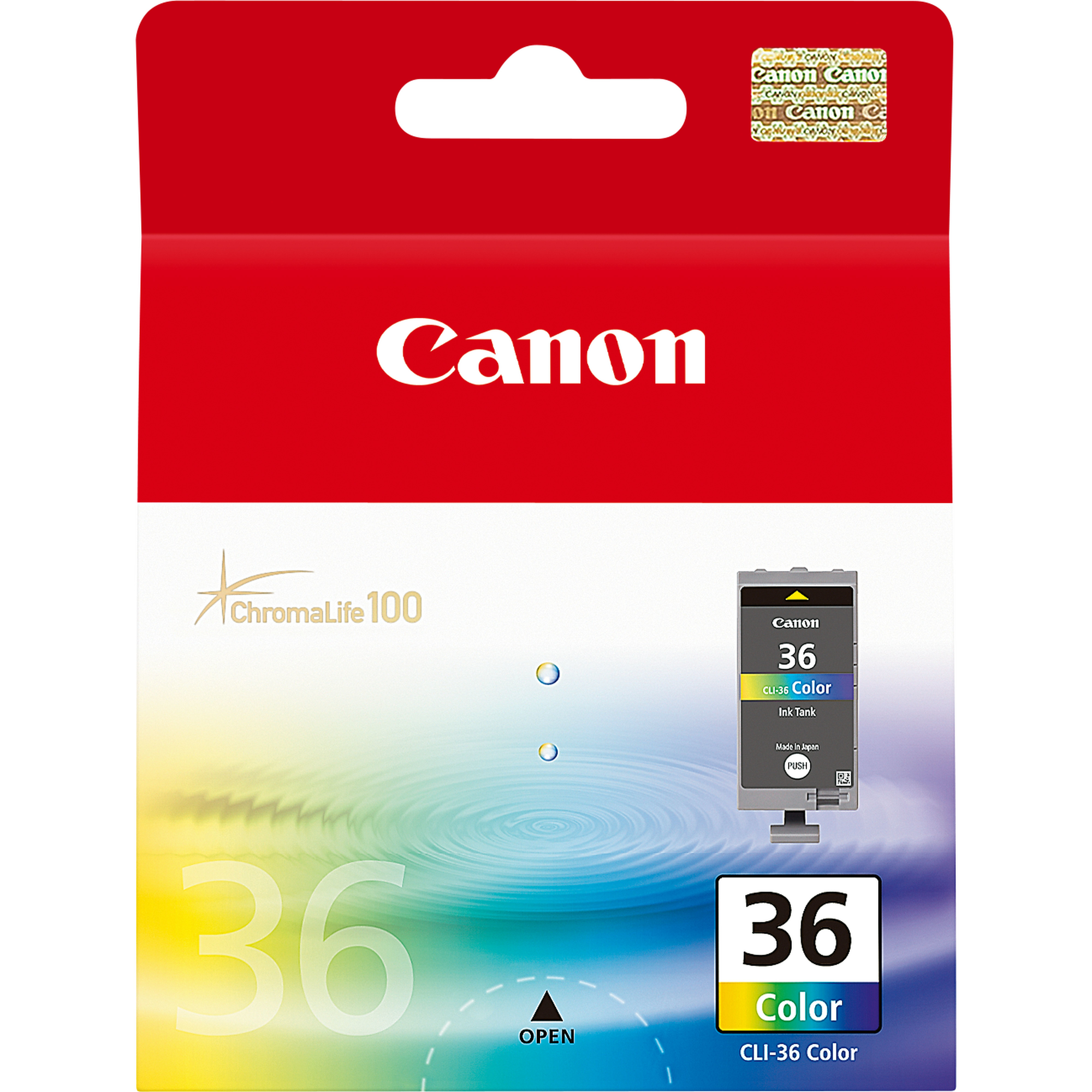Image of Canon 1511B001/CLI-36 Ink cartridge color, 249 pages ISO/IEC 24711...