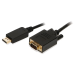 2-Power CAB0052A video cable adapter 2 m HDMI Type A (Standard) VGA (D-Sub) Black