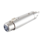 Microconnect XLRFG cable gender changer RCA XLR Silver