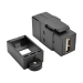 Tripp Lite USB 2.0 All-in-One Keystone/Panel Mount Coupler (F/F), Black