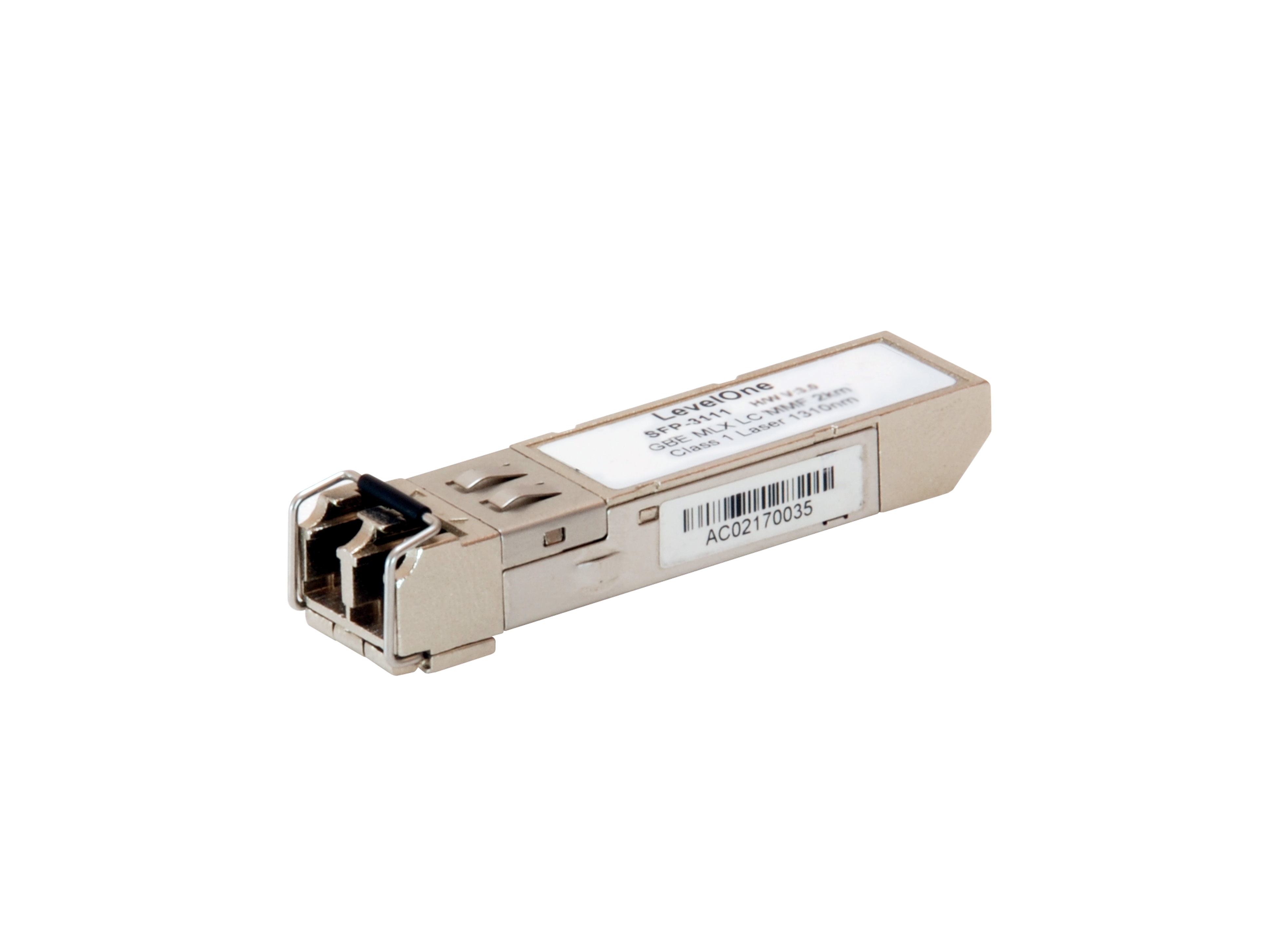 Image of LevelOne 1.25Gbps Multi-mode SFP Transceiver, 2km, 1310nm