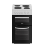 Indesit 50cm Twin Cavity Electric Cooker - White