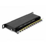 DeLOCK 10″ Patch Panel 8 port Cat.6A 0.5U black