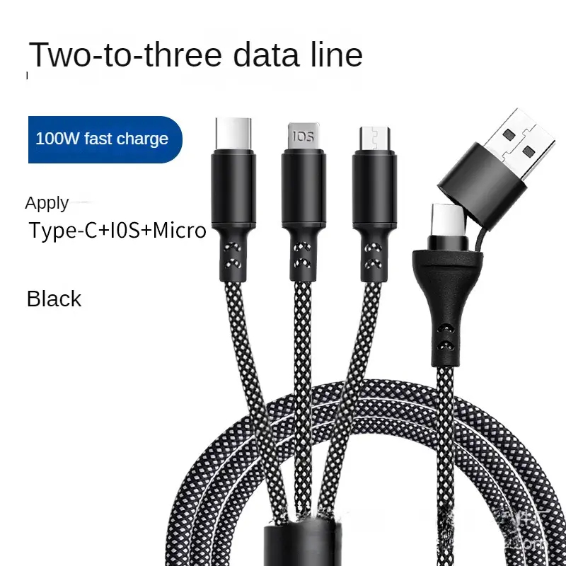 JLC BR31 Braided Multi Charge Charging Cable 1.2M
