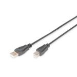 Digitus AK-300105-030-S USB-kabel USB 2.0 3 m USB A USB B 0,48 Gbit/s Zwart