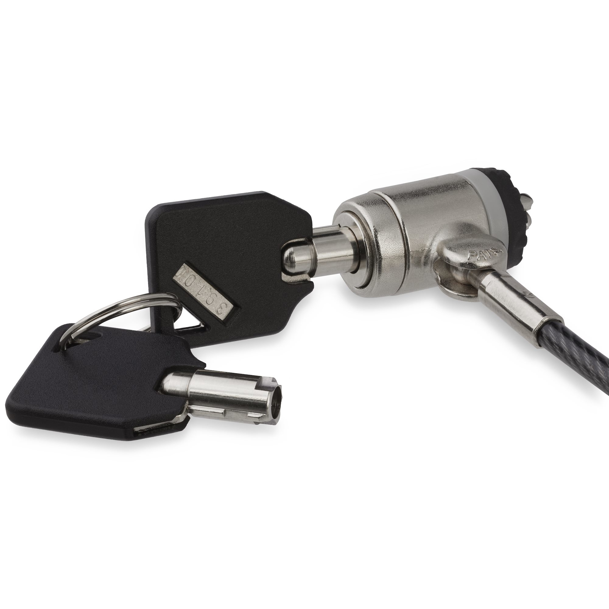 Image of StarTech.com 6ft (2m) Laptop Cable Lock with Keys - Keyed Security...