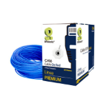 BRobotix Bobina de Cable Ethernet Cat6, UTP, 305 Metros cable de red Azul 305 m U/UTP (UTP)
